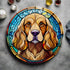 Cocker Spaniel Golden Glass Suncatcher Worktop Saver